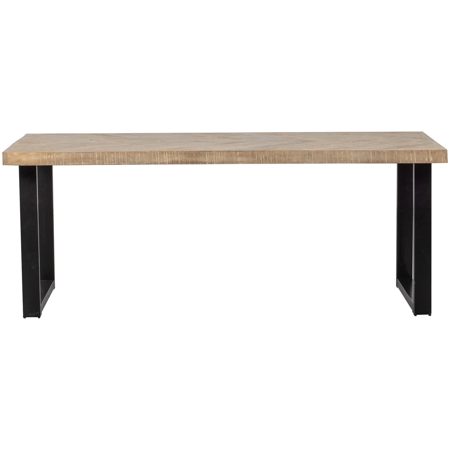 Esstisch TABLO U-LEGS 180 x 90 cm Mangoholz white wash Metallbeine