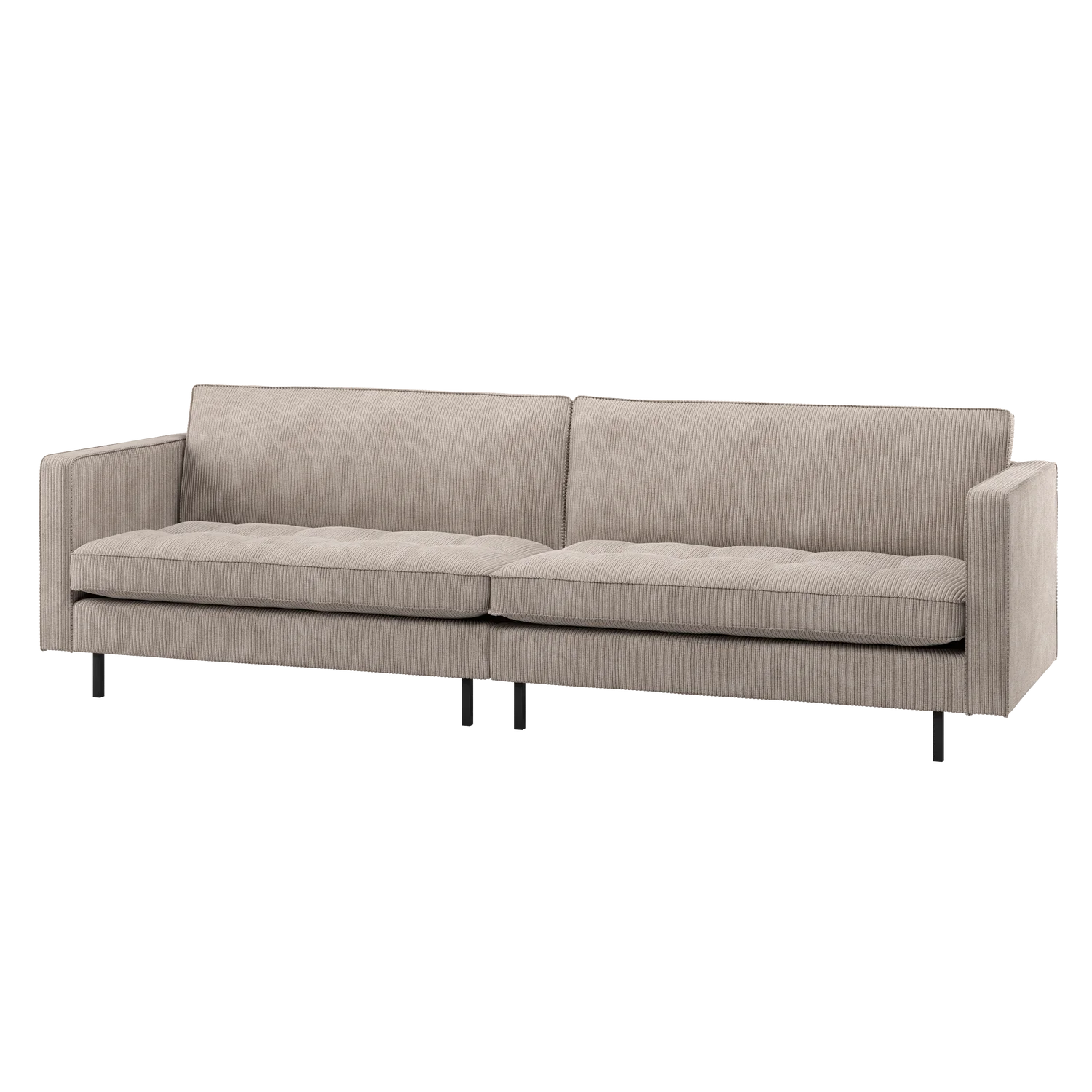 3 Sitzer Sofa RODEO CLASSIC Ripstoff dunkelsand Couch