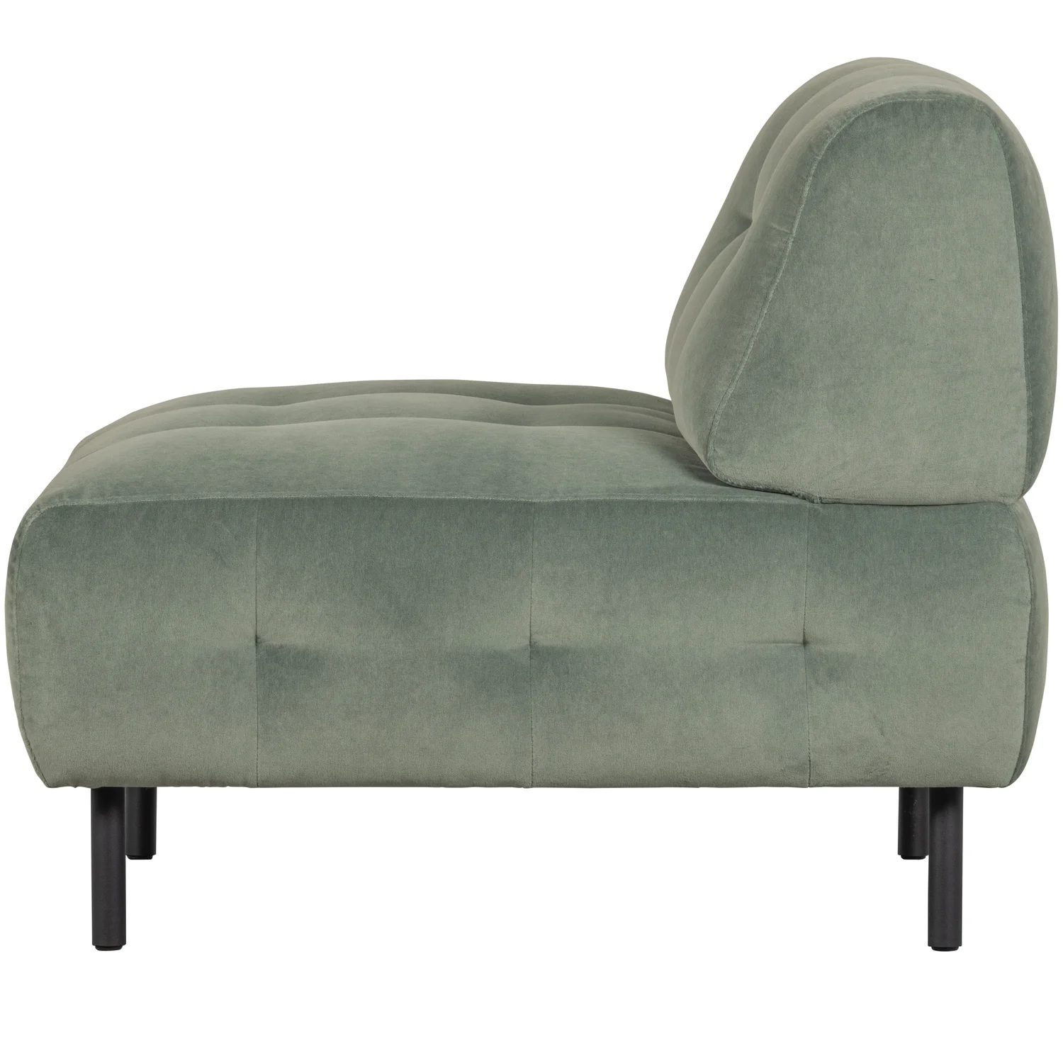 Loveseat Sessel LLOYD Samt Velvet wasserpflanze