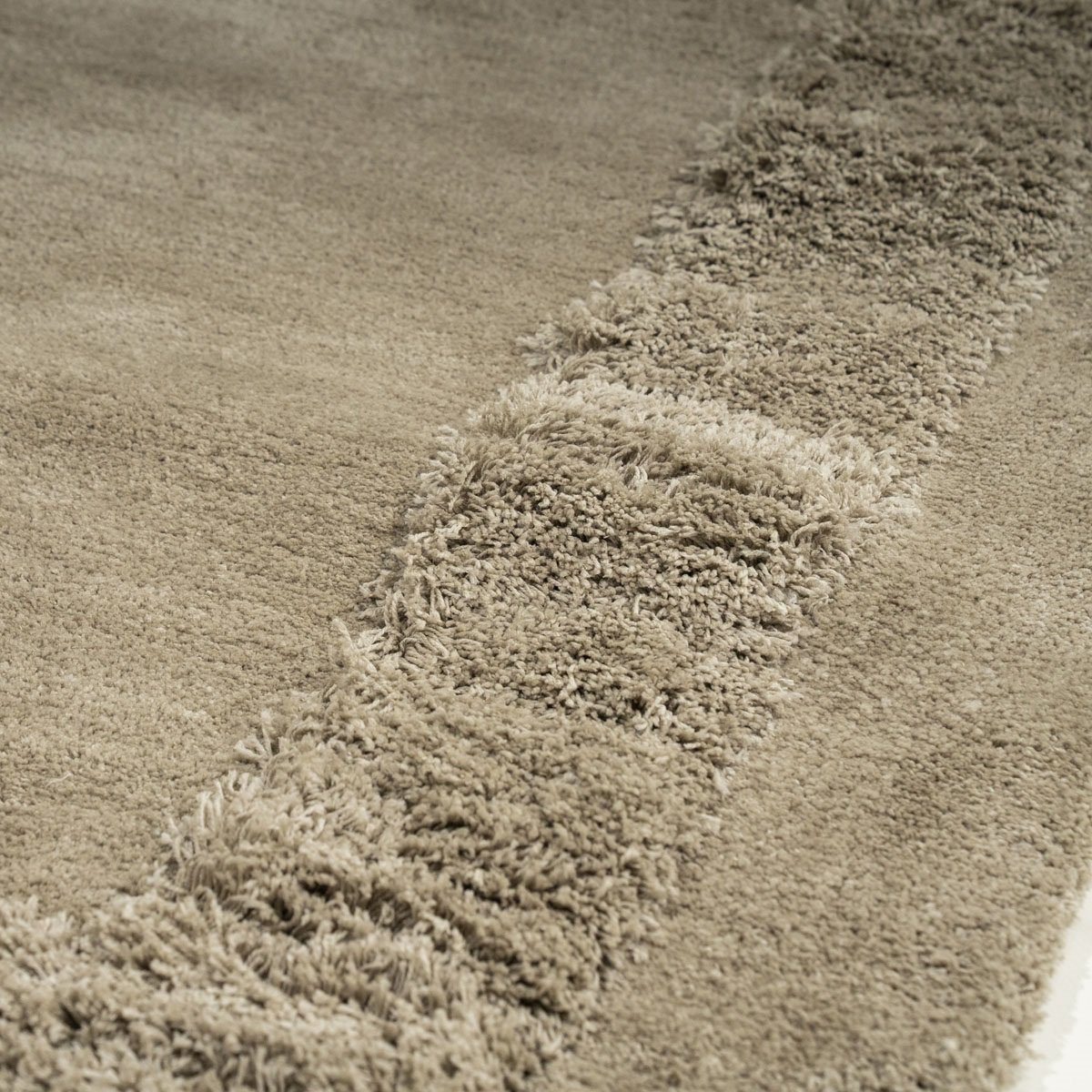 Vintage Teppich Tura 230 x 160 cm handgetuftet taupe Carpet