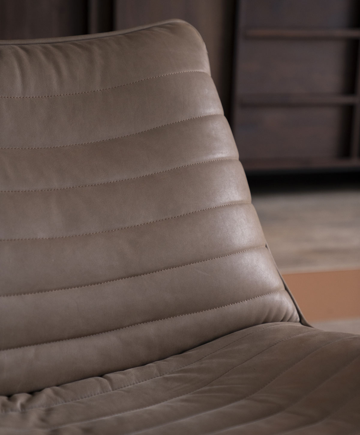 Sessel Relaxsessel COSTAR  Leder taupe Drehsessel