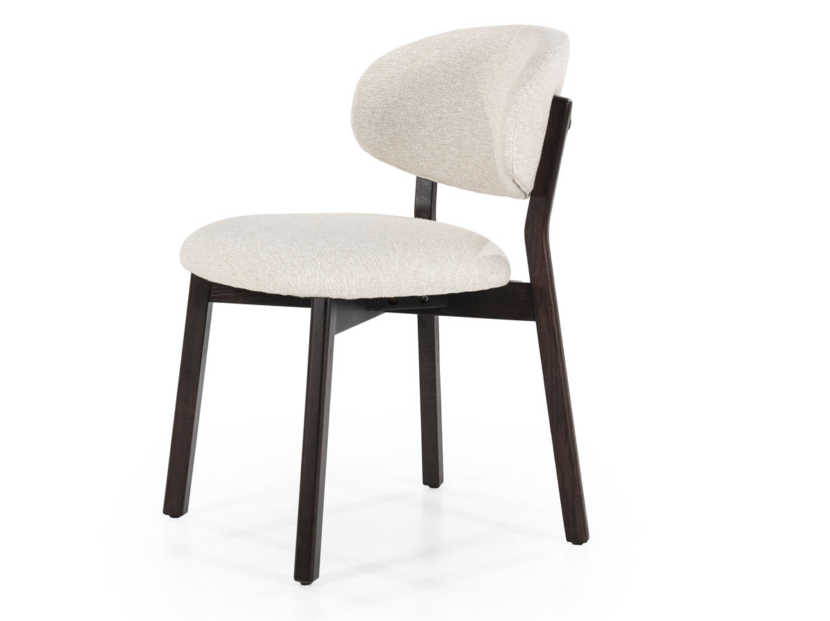 Esszimmer Stuhl Mikky Eiche Holz Stoff beige