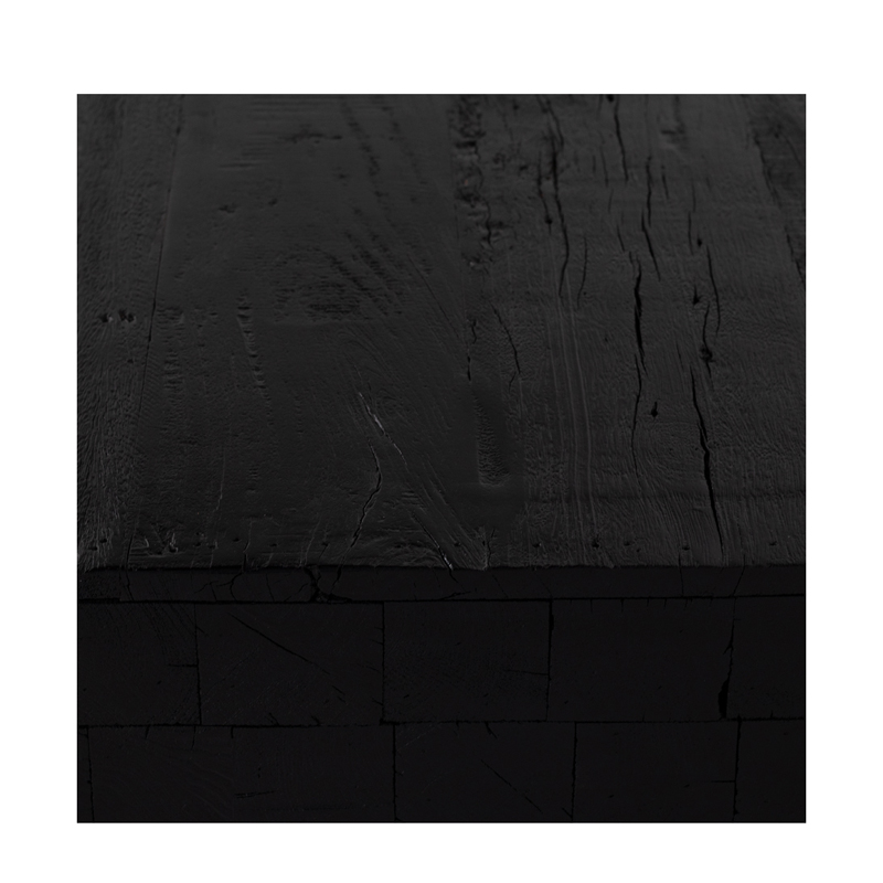 Couchtisch MENZEL 140 x 75 cm Akazie vintage schwarz