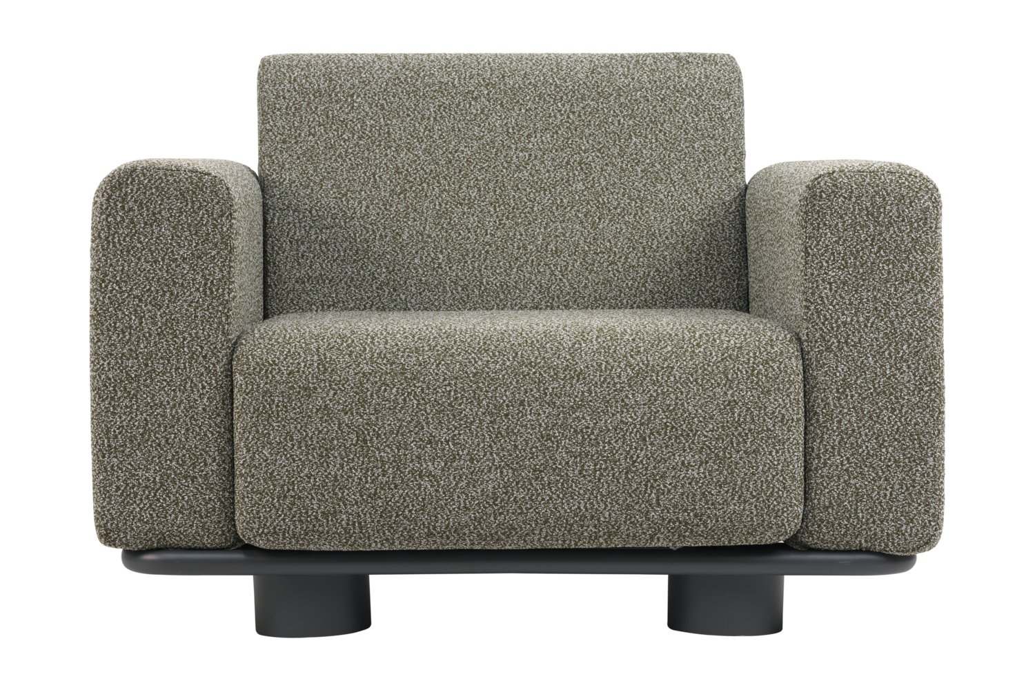 Gartensessel Lounge Sessel Teddy Stoff grün