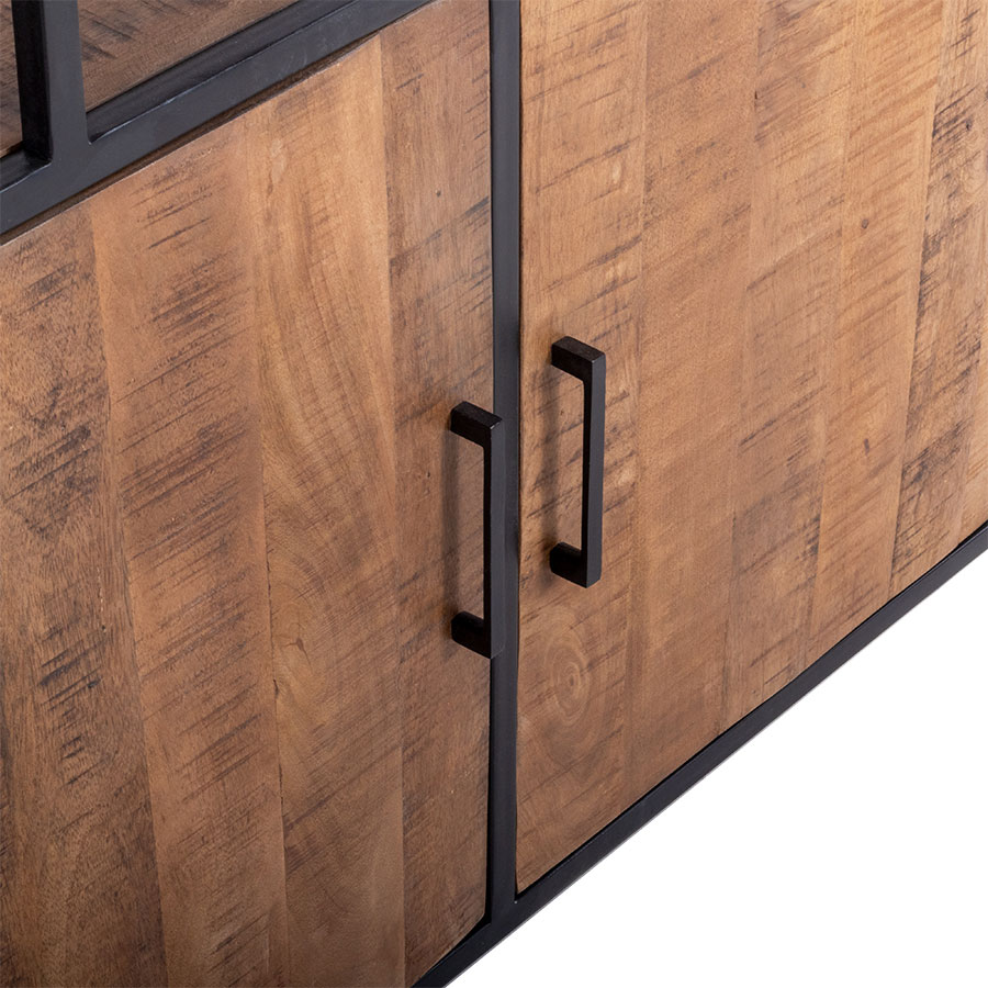 Industrie Regal Bücherregal Ruby B 110 cm Mango Holz