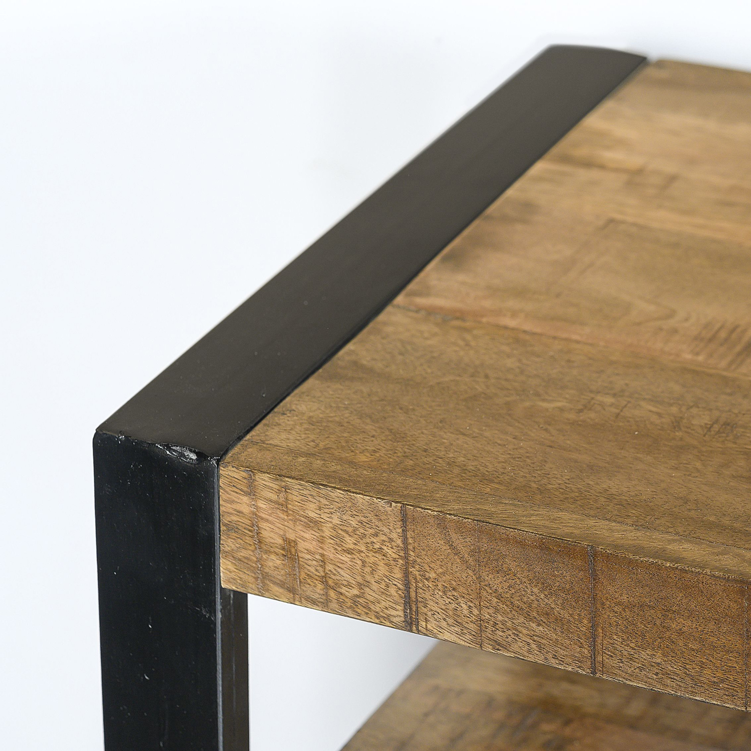 Kommode Sideboard Nairobi 210 cm Mango Holz Metall schwarz