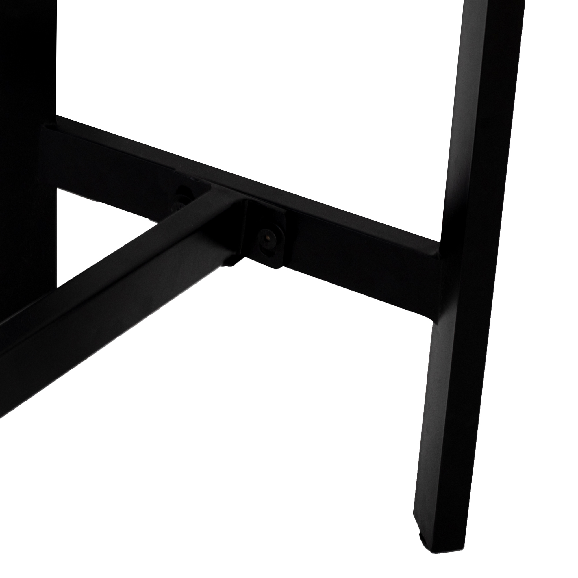 Industrie Bartisch BOB 140 x 60 cm Mango Holz schwarz Fischgräte