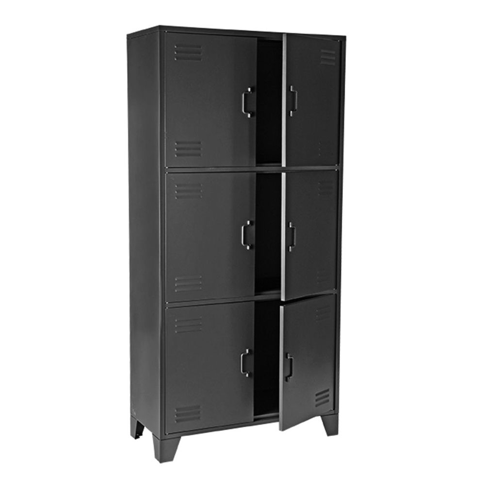 Industrie Schrank GLORA H 185 cm Metall schwarz