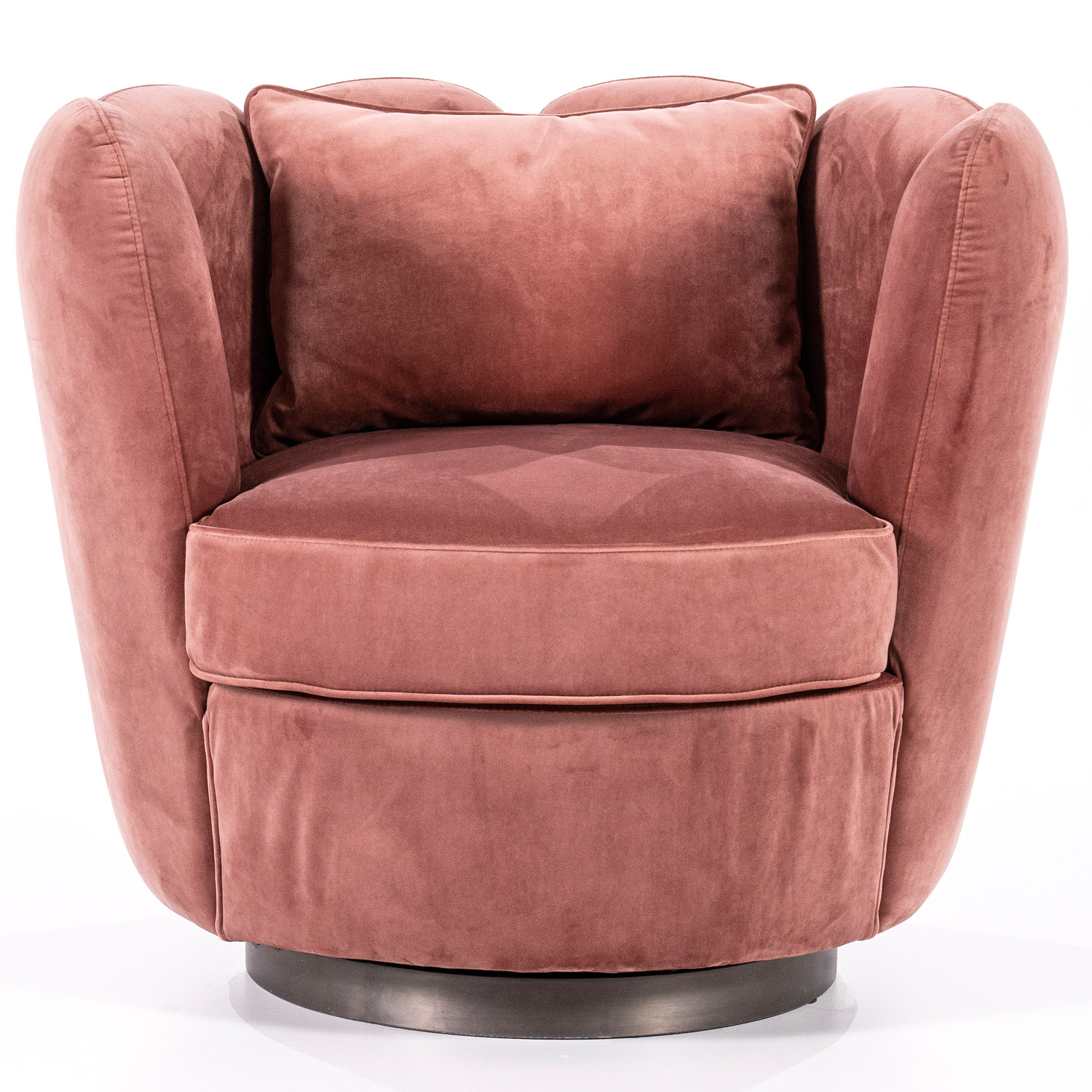 Retro Sessel Maria drehbar Samt Loungesessel