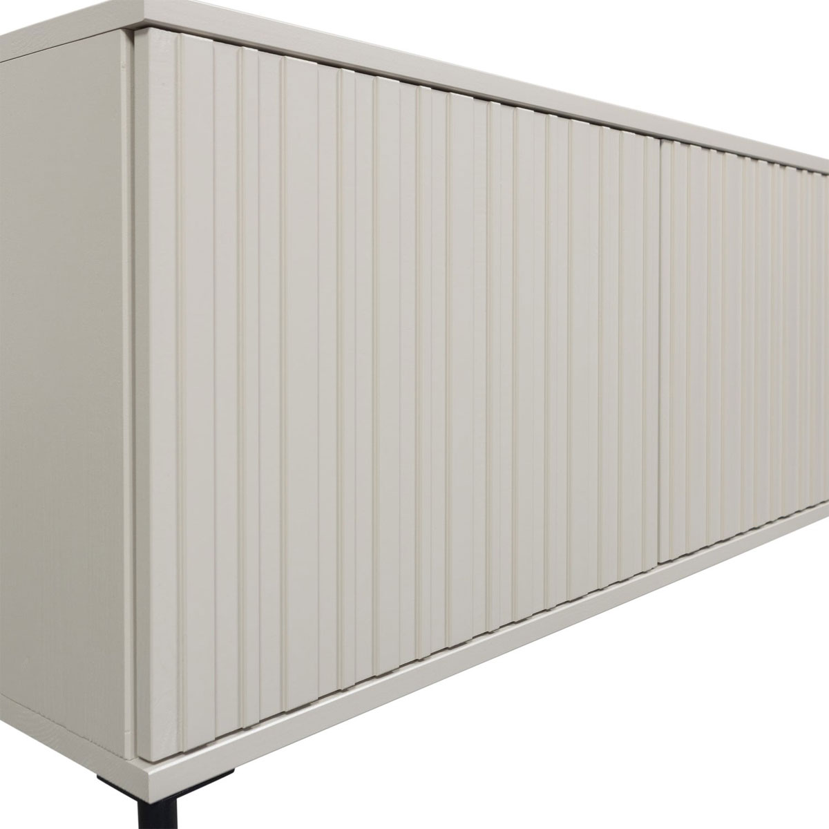 TV Möbel Sideboard Kommode New Gravure 100 cm Kiefernholz staubgrau