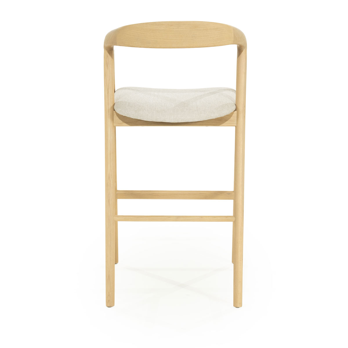 Barstuhl Rayven hoch Barhocker hellbraun Eiche Sitzhöhe 75 cm
