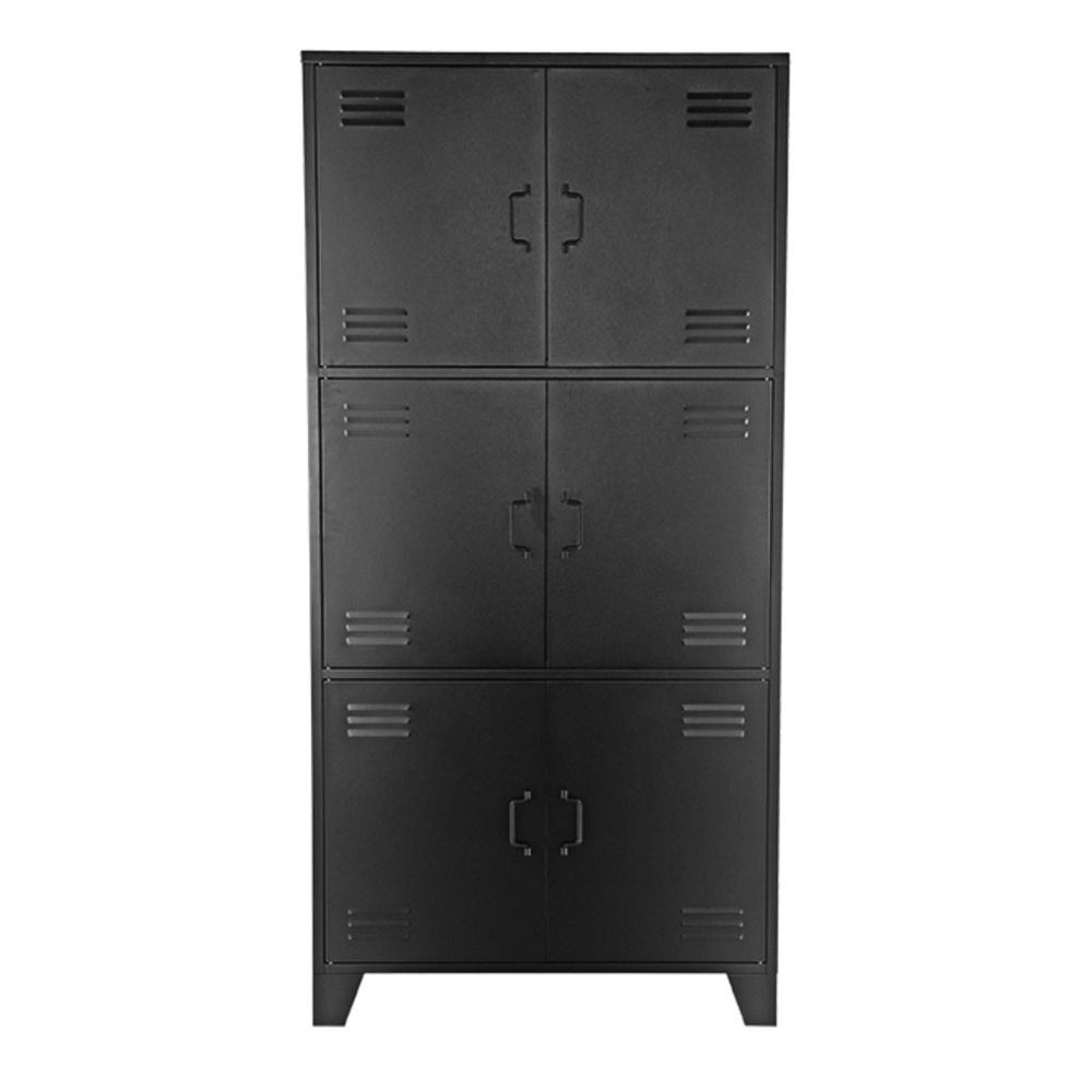 Industrie Schrank GLORA H 185 cm Metall schwarz