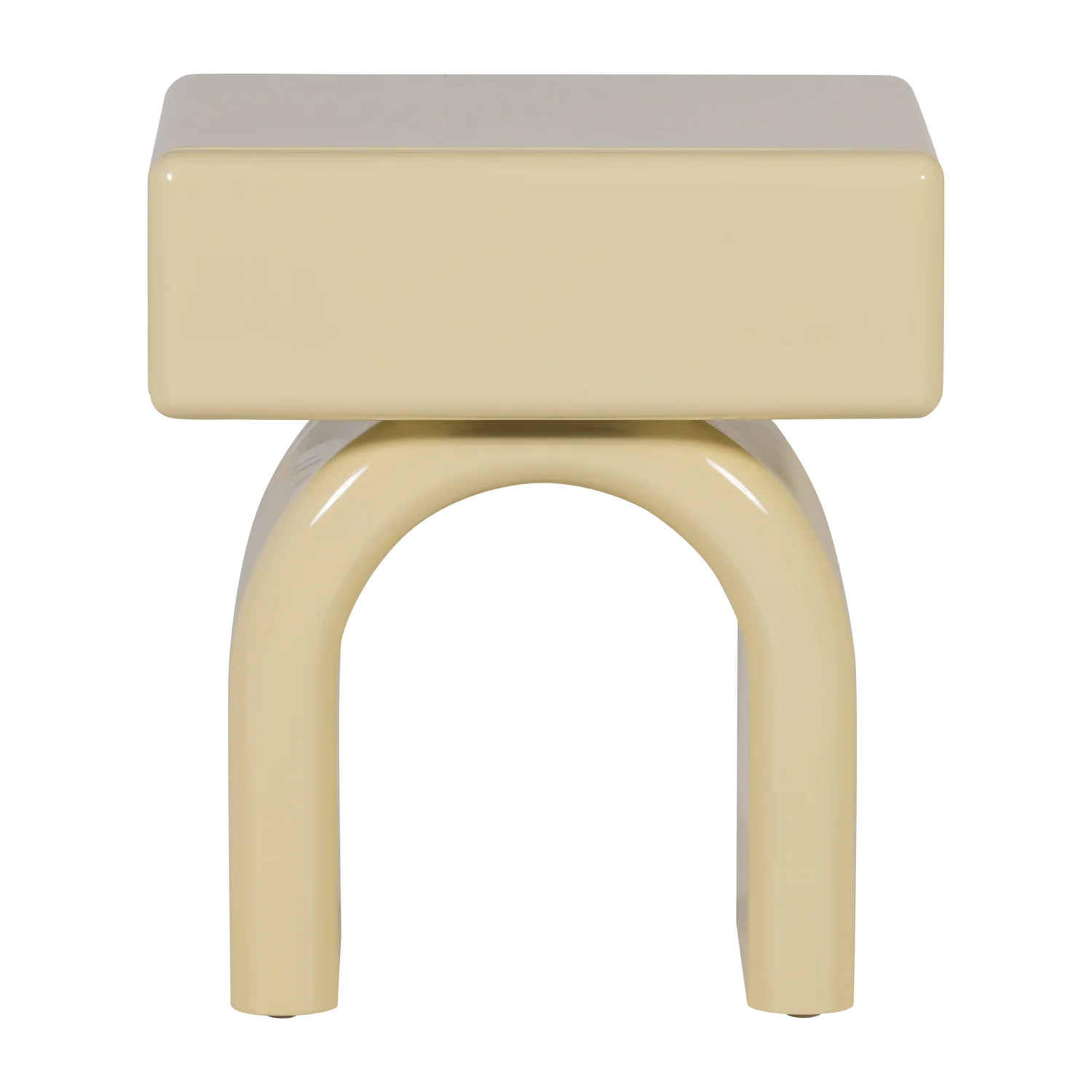 Nachtschränkchen ZOREL H 40 cm mit Schublade MDF zartes grün