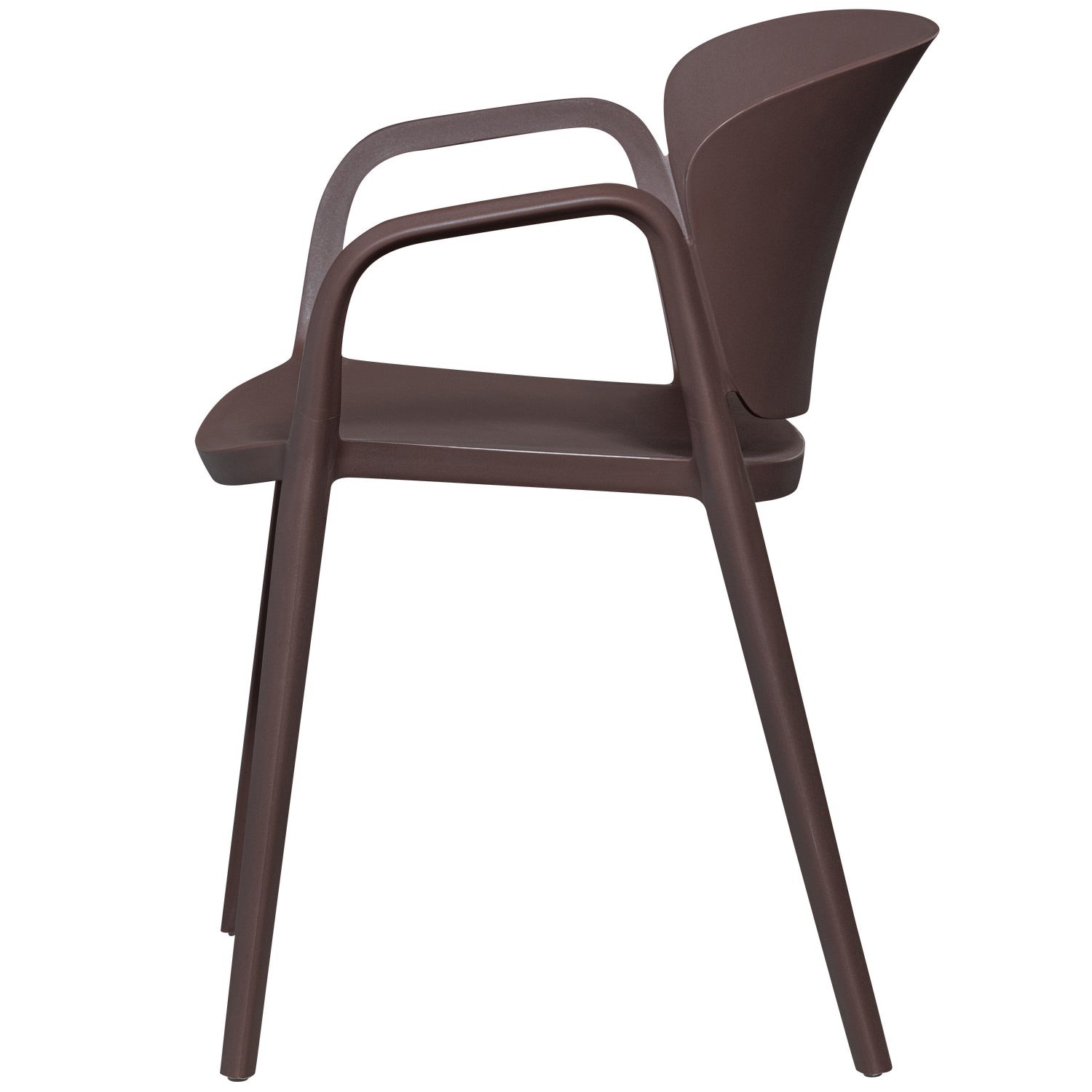 Gartenstuhl BENT Kunststoff lila braun brommbee stapelbar