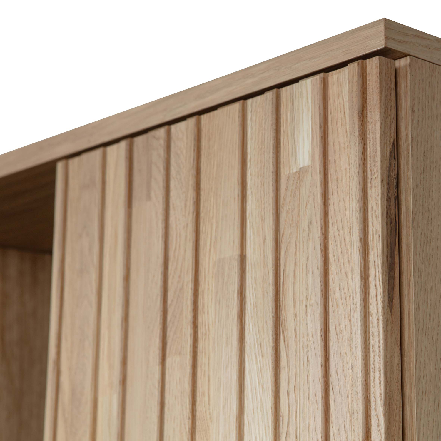 Kleiderschrank Schrank New Gravure H 210 cm Eiche natur