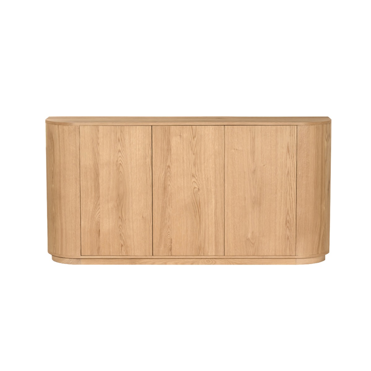 Sideboard Novero 170 cm Eichenholzfurnier natur Kommode
