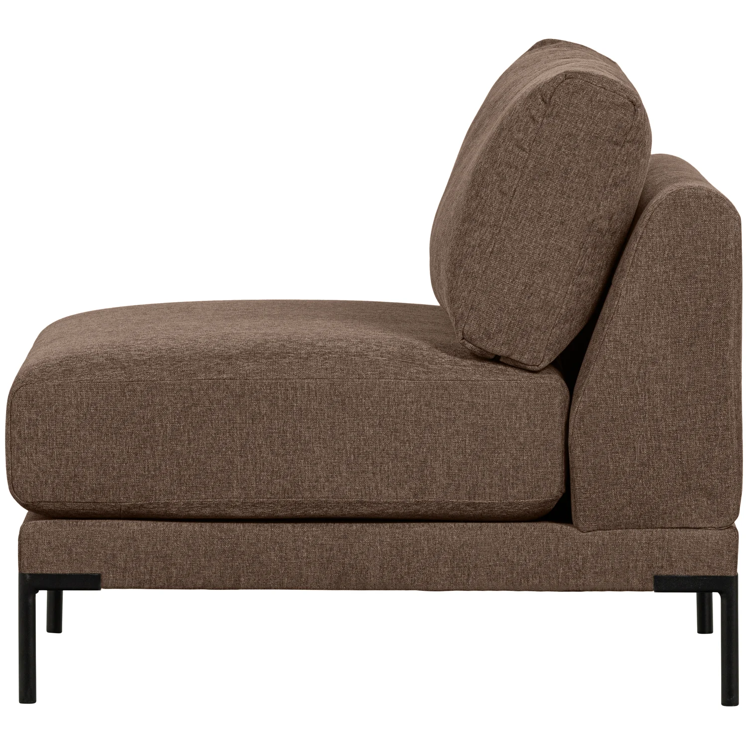 Loveseat Sessel Couple Element Webstoff Melange schokoladenbraun