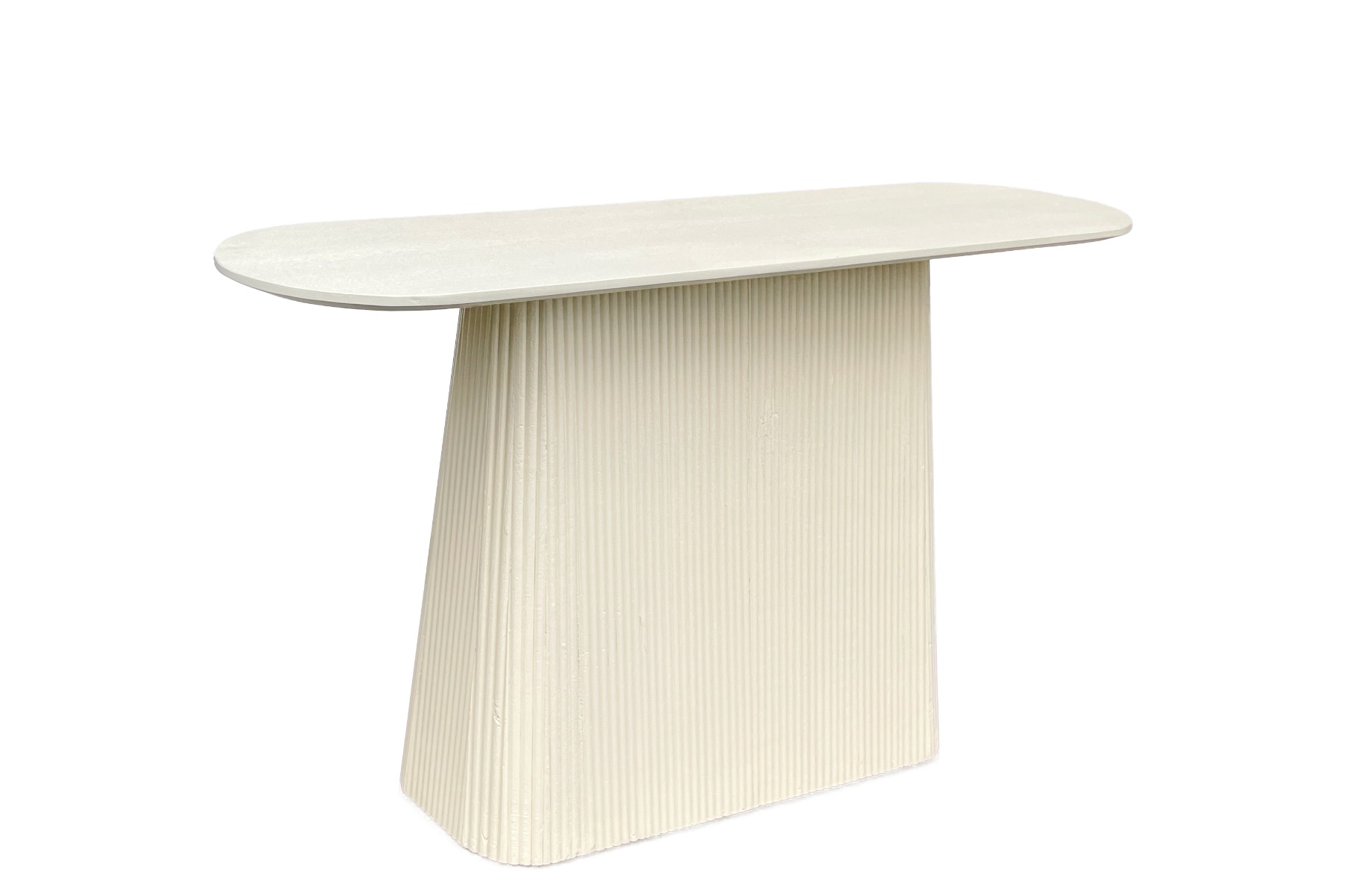Konsolentisch Mylon 140 x 40 cm Mangoholz cremeweiß Anstelltisch
