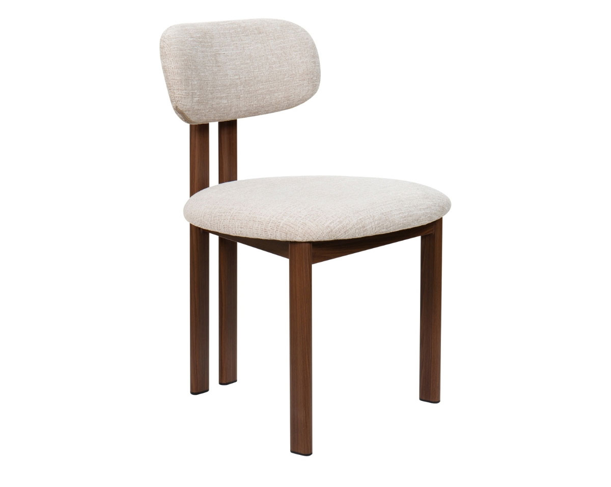 Esszimmerstuhl VELORA beige wallnuss Maison ESTO