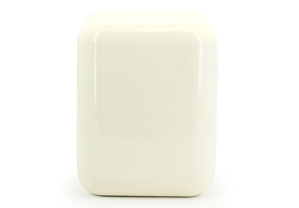 Pouf Sitzhocker Dixon H 42 cm Metall beige