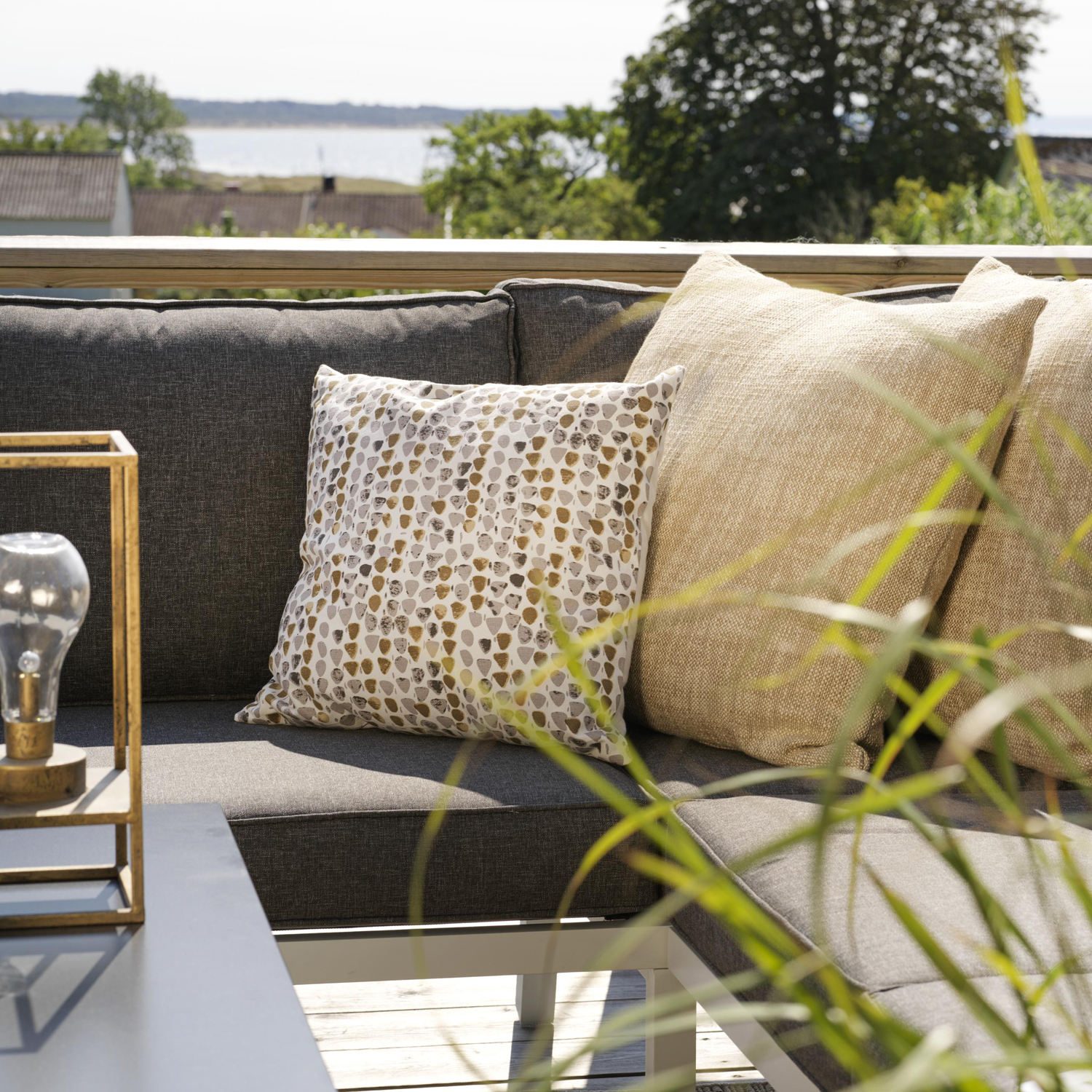 Garten Lounge Set RANA weiß Sitzgruppe Aluminium inkl.Polster