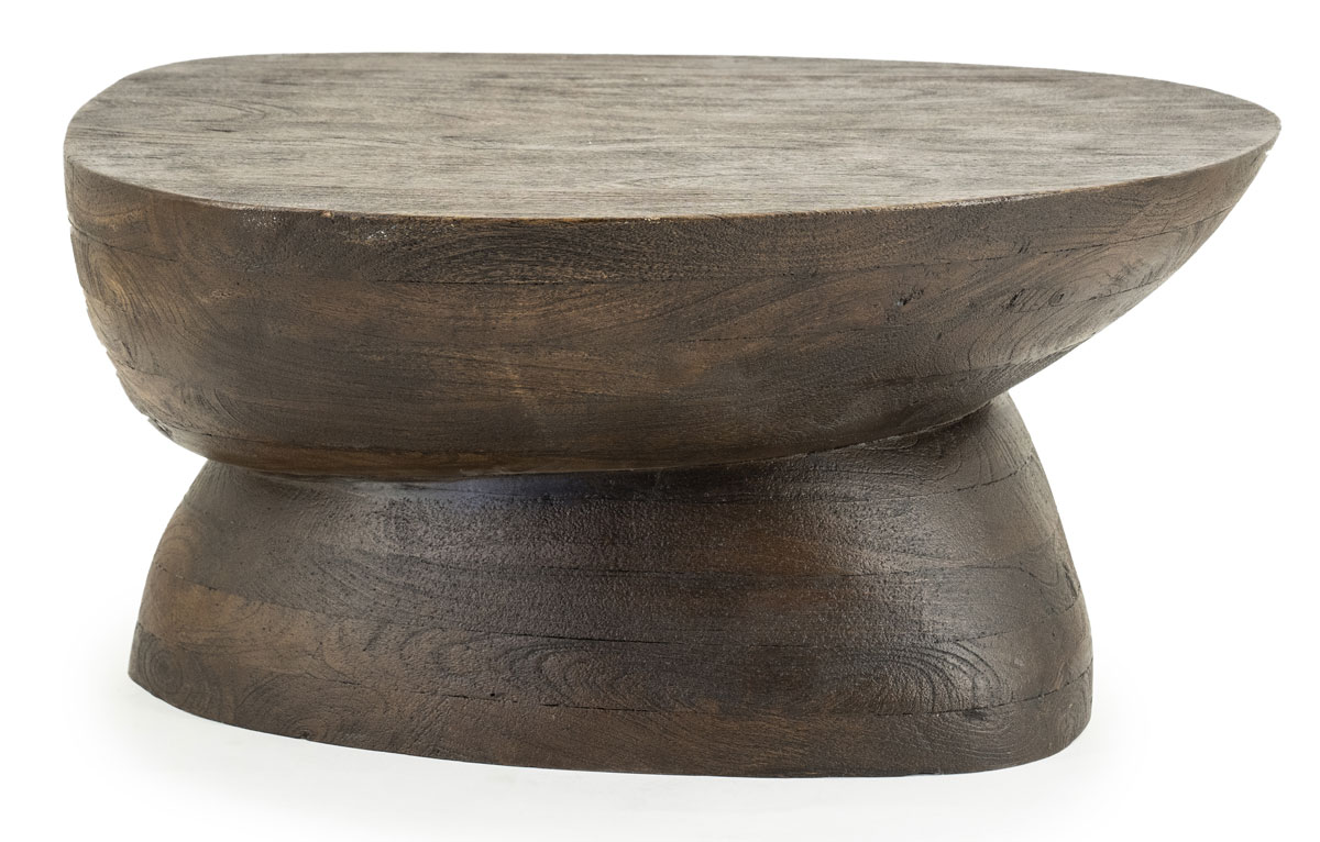 Couchtisch Cobble 75 x 59 cm Mangoholz braun
