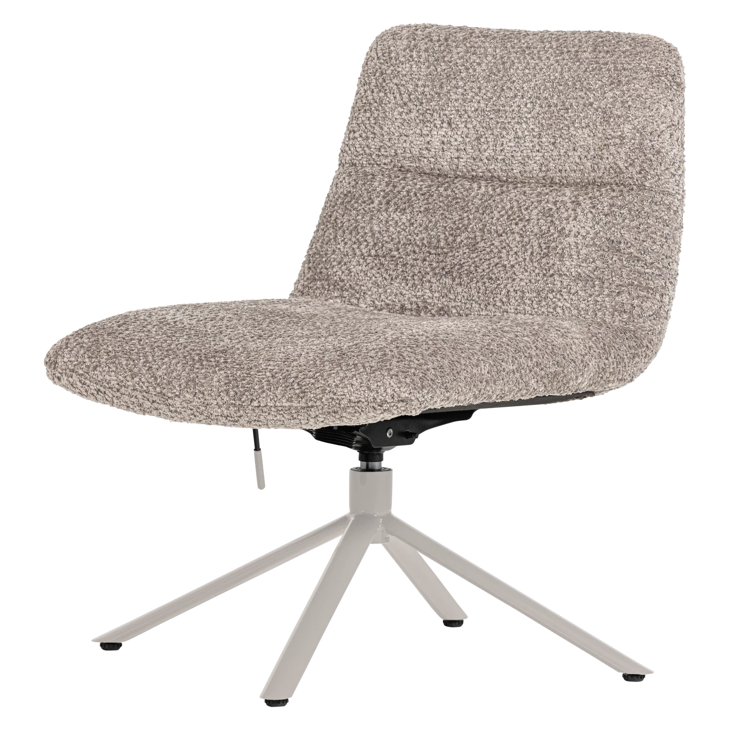 Loungesesel SOREN Sessel drehbar Wollbezug grau