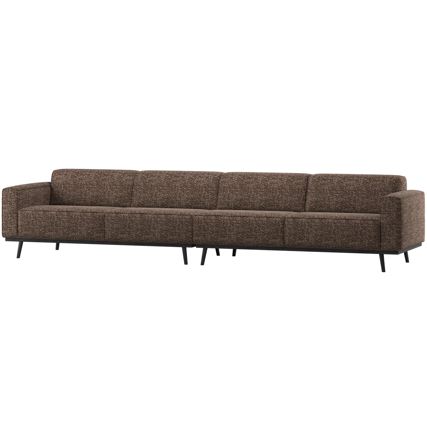XL 4 Sitzer Sofa Statement Melange braun Couch 