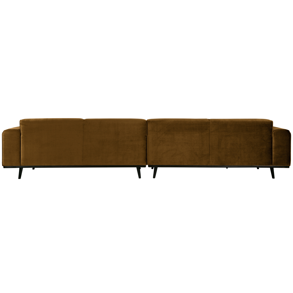 4 Sitzer Sofa STATEMENT XL Samt honiggelb Couch Garnitur Couchgarnitur