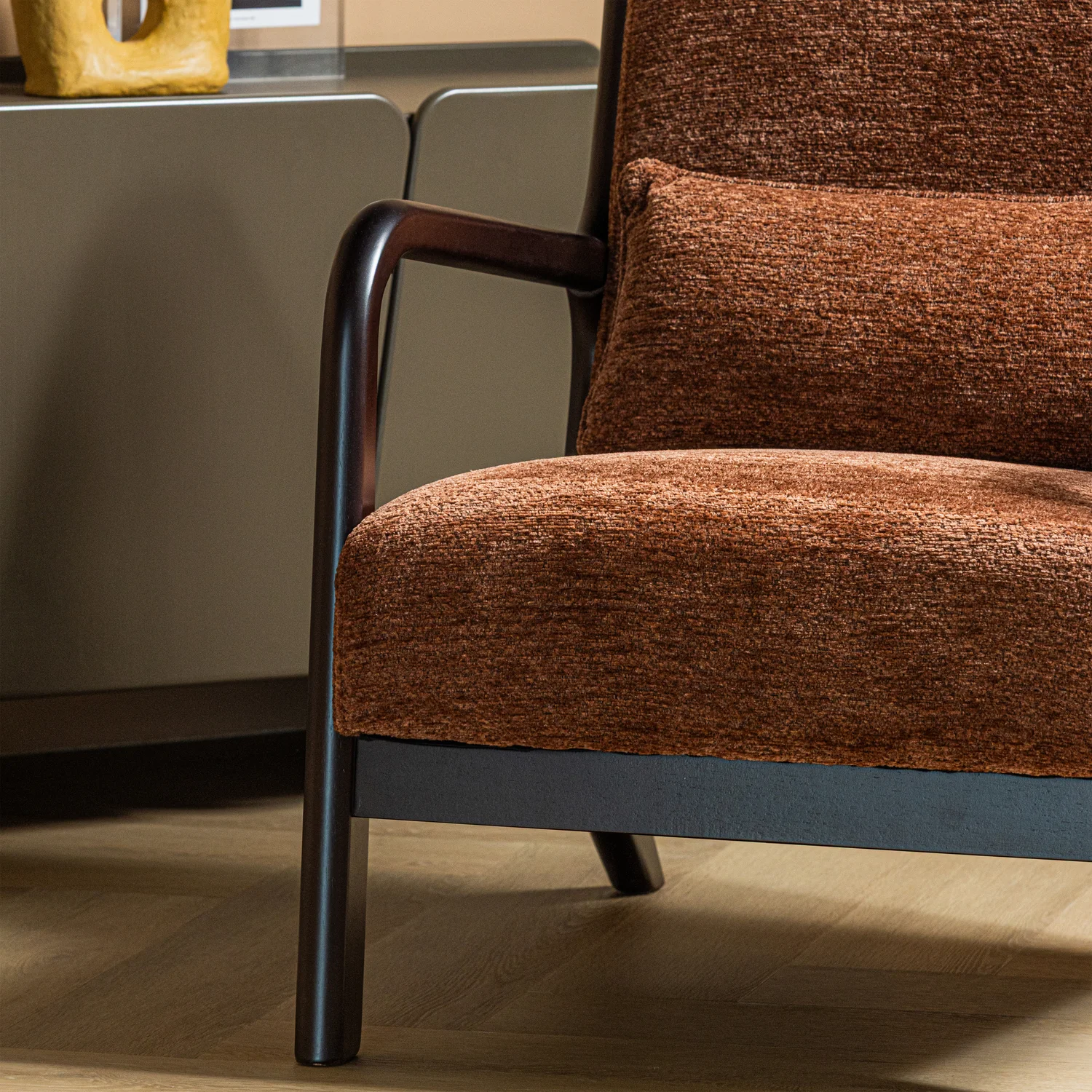 Lounge Sessel Mark Samt braun Relaxsessel