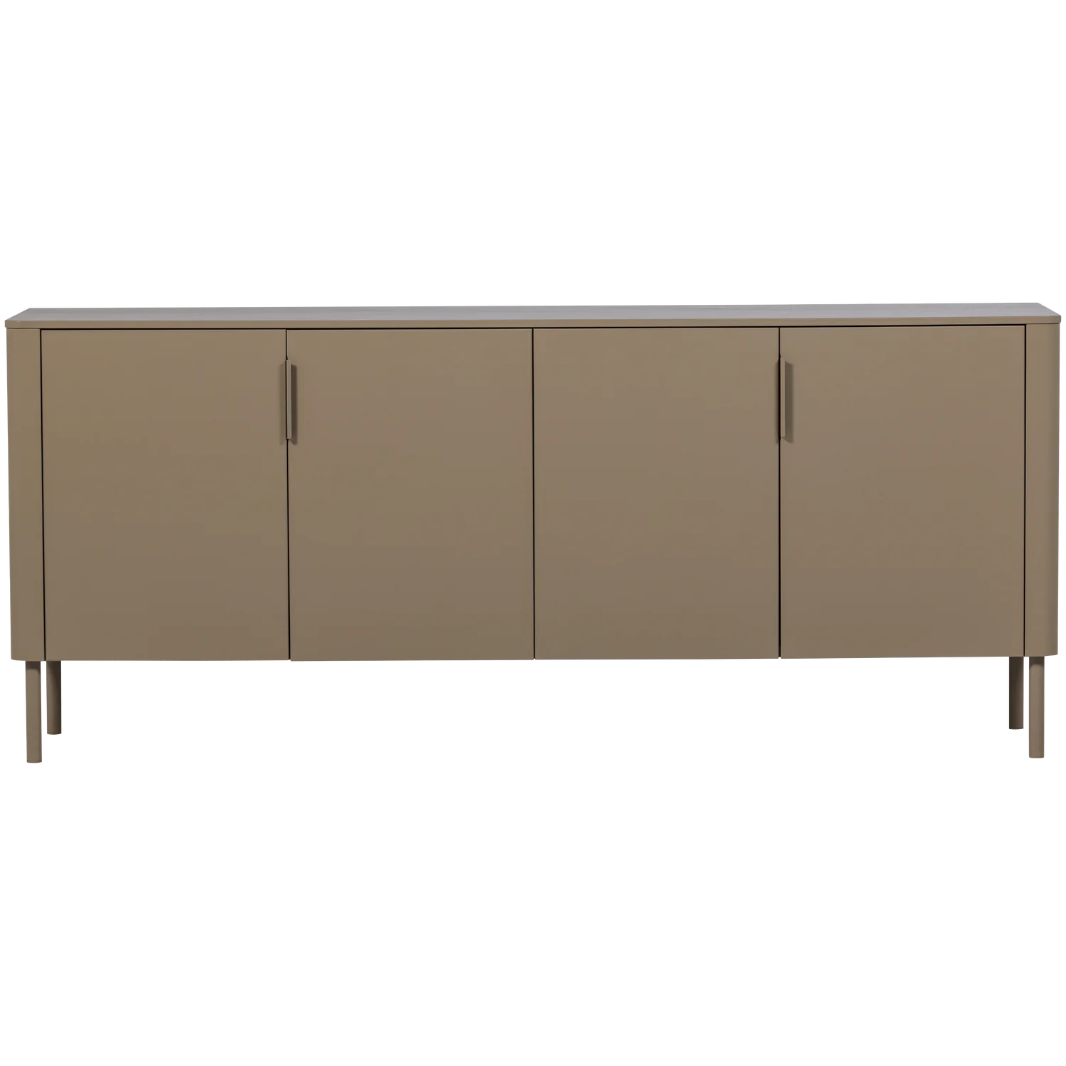 Sideboard GUNNAR 200 cm mit 4 Türen Kiefernholz schlammfarben Kommode