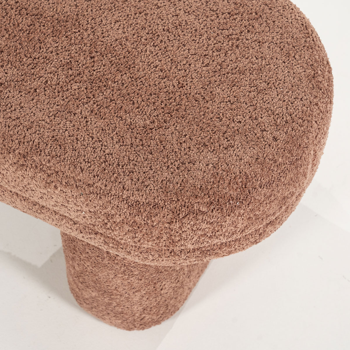 Esstischbank Rama 120 cm Teddystoff terrakotta Sitzbank