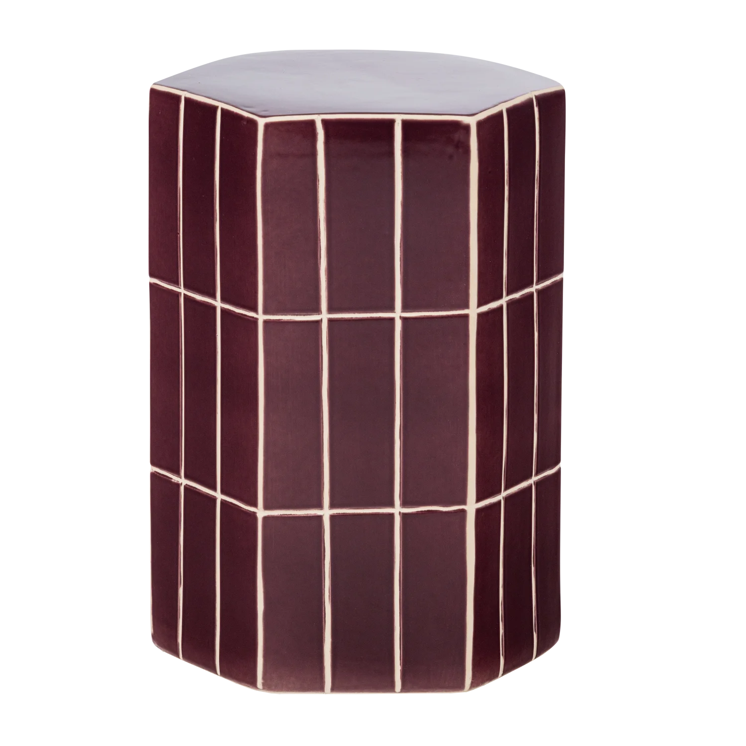 Beistelltisch PLU H 42 cm Keramik lila