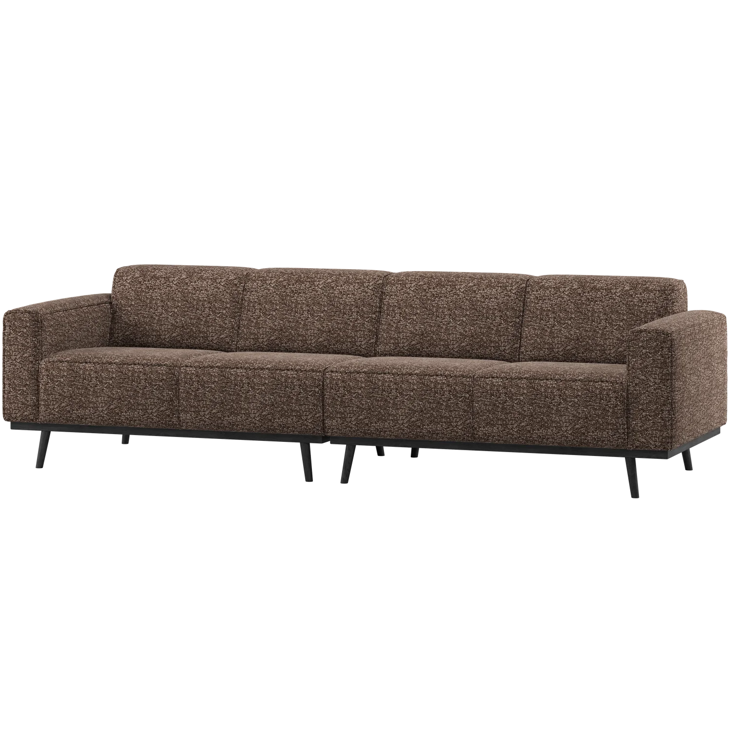 4 Sitzer Sofa Statement 280 cm Melange braun Couch