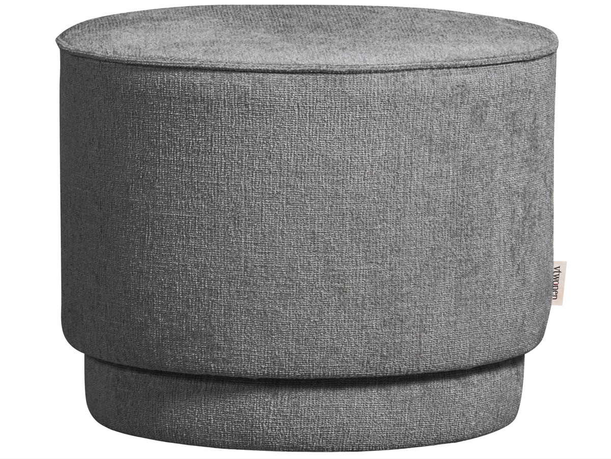 Pouf PEARL XL Ø 40 cm Hocker Sitzhocker denim melange