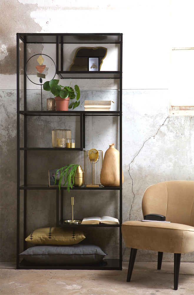 Regal TEUN Metallregal schwarz Metall