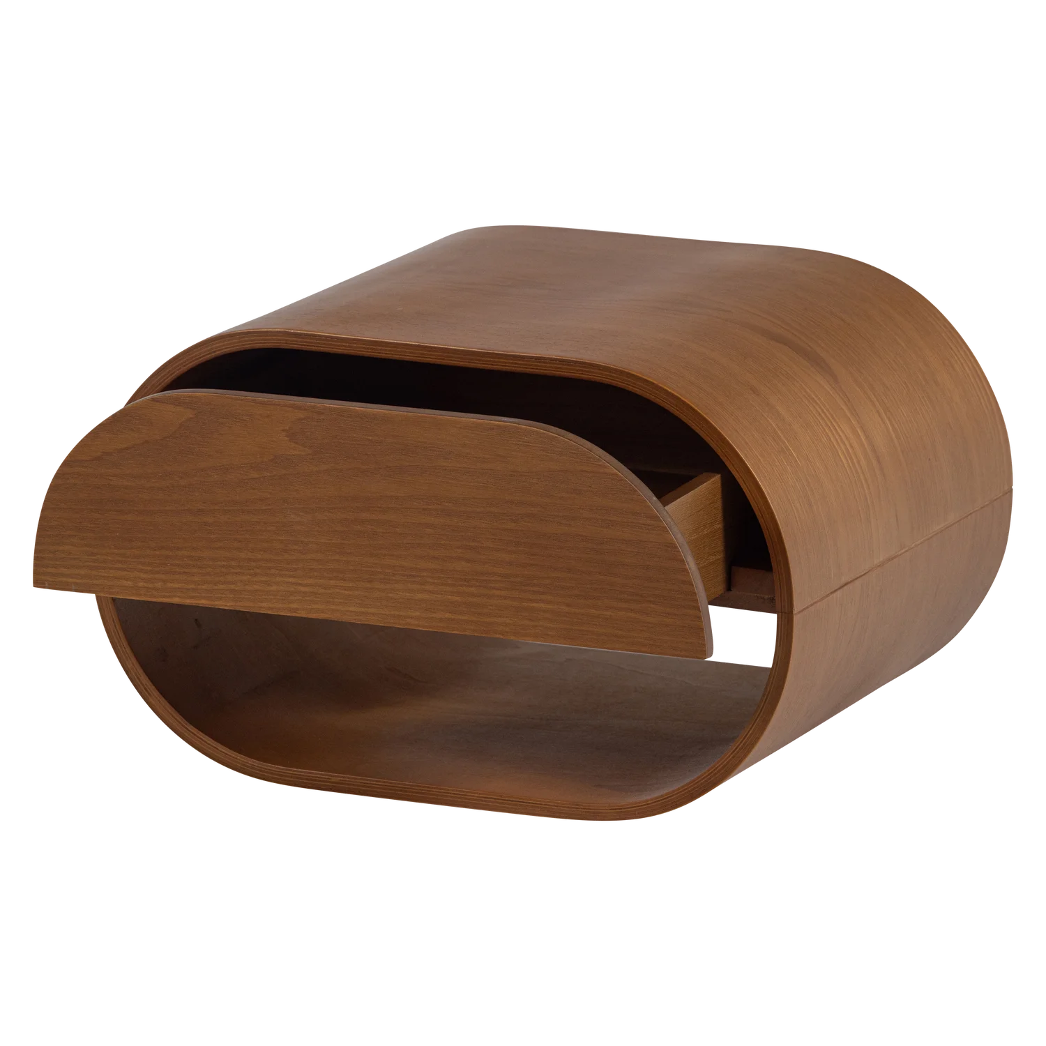 Wandregal Nachtschränkchen MOMO hängend MDF Holzmaserung braun