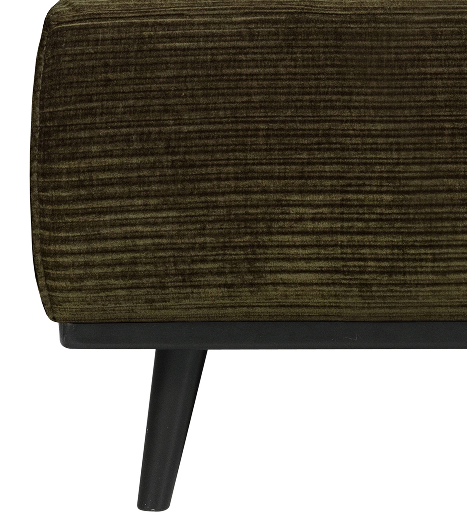 Erweiterungselement 79 cm für 4 Sitzer Sofa Statement Rib Cord warmgrün