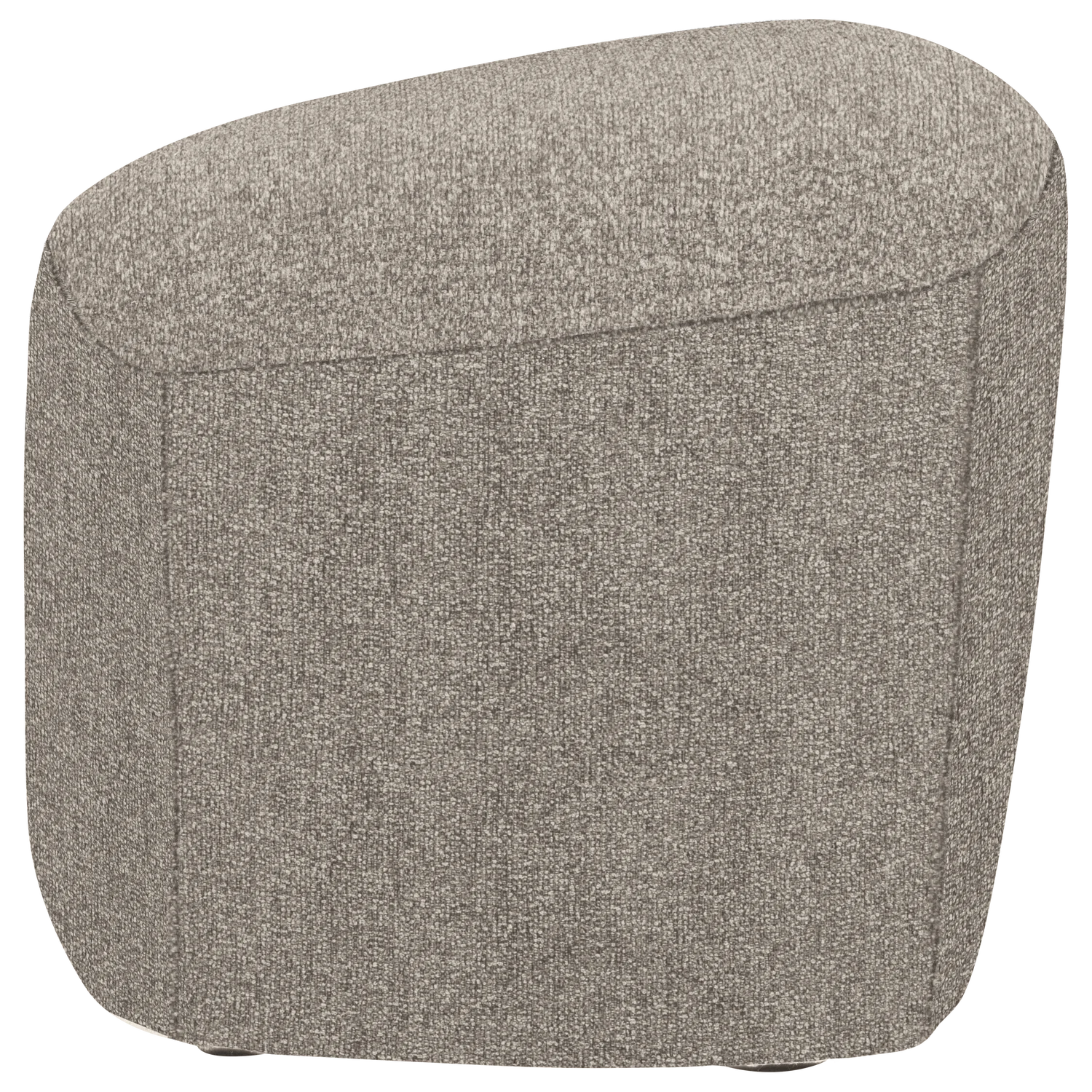 Pouf LOFTY 62 x 48 cm Hocker Sitzhocker Webstoff natur melange