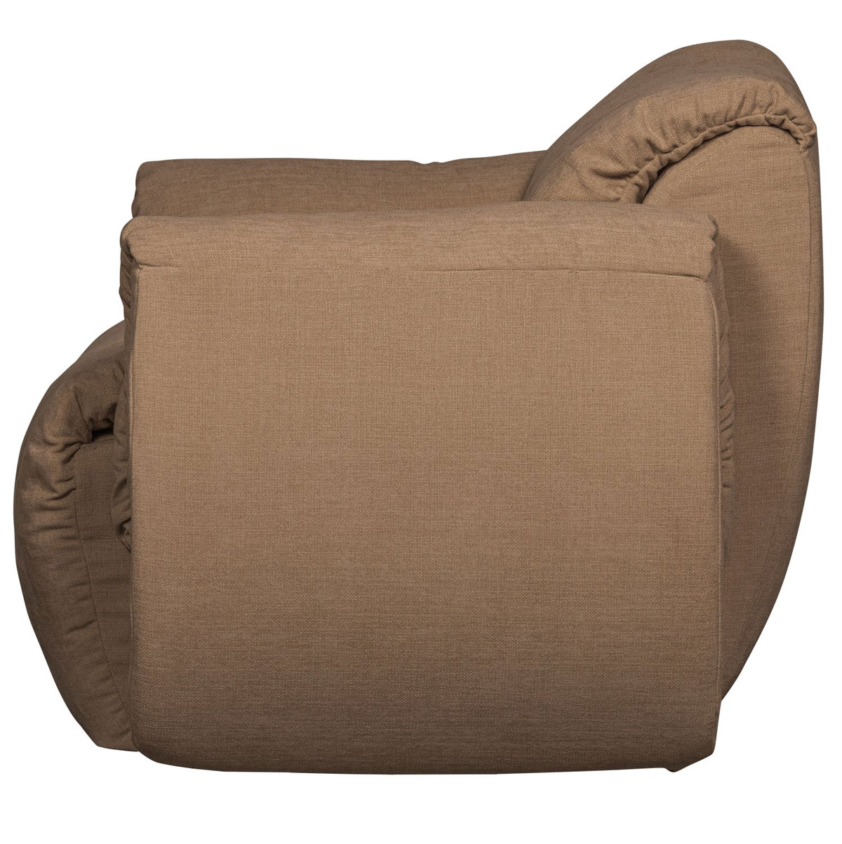 Sessel BAGGY drehbar Webstoff Chinelle braun