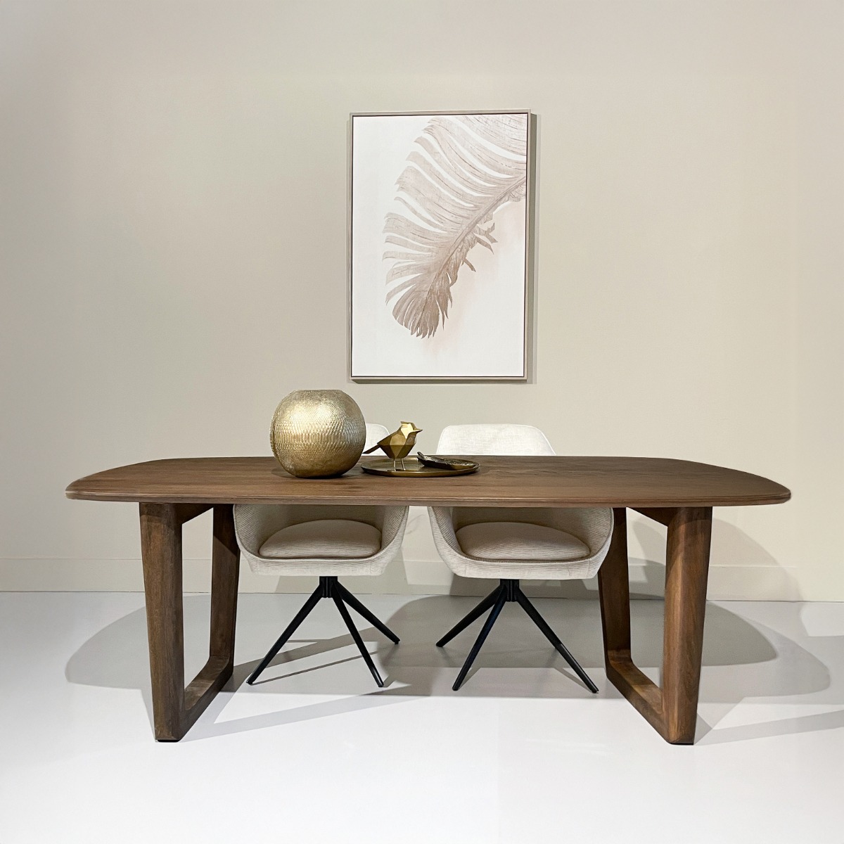 Esstisch Cortez 200 x 100 cm Mangoholz braun