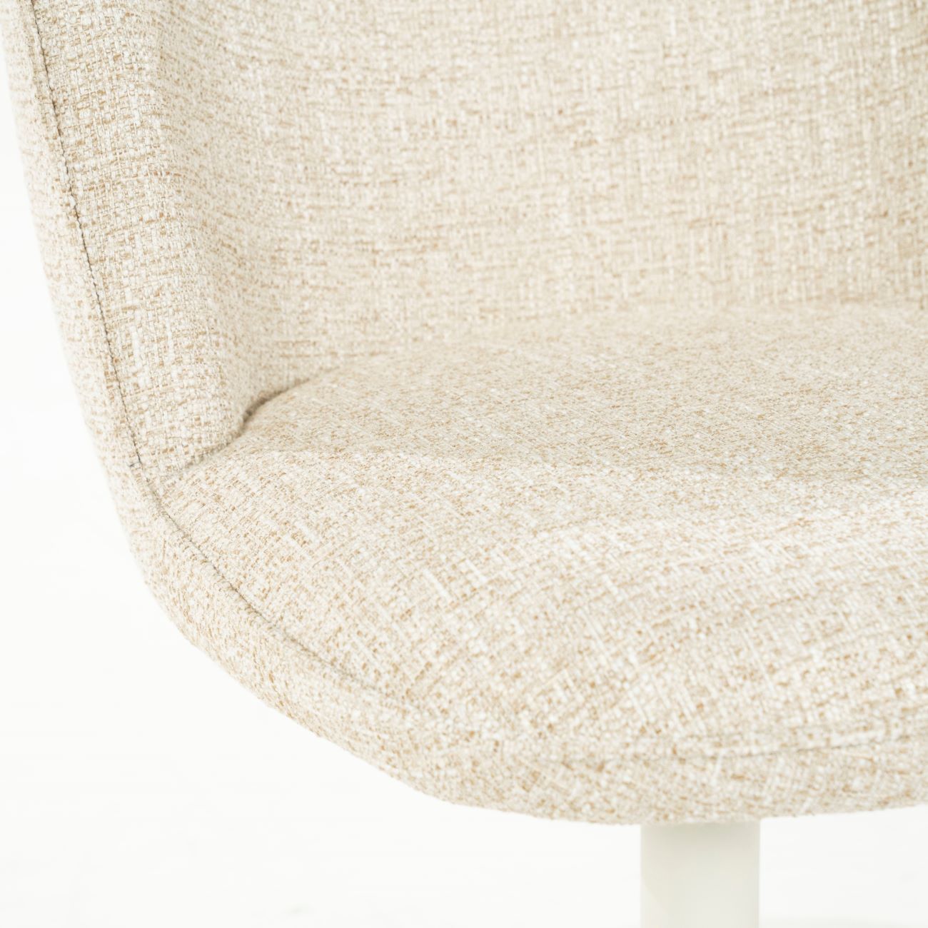 Esszimmerstuhl MOLLY drehbar Stoff beige Drehstuhl