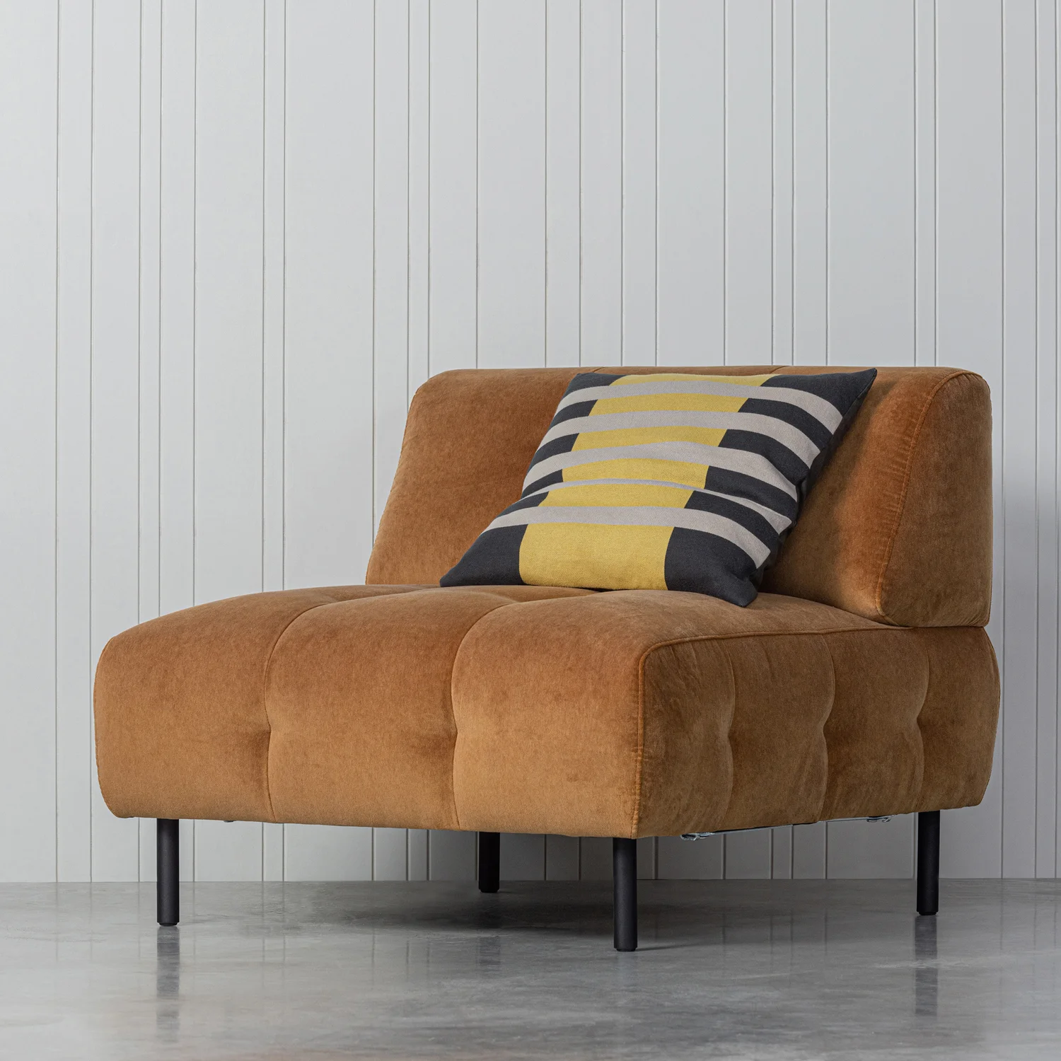 Loveseat Sessel LLOYD Samt Velvet zimt