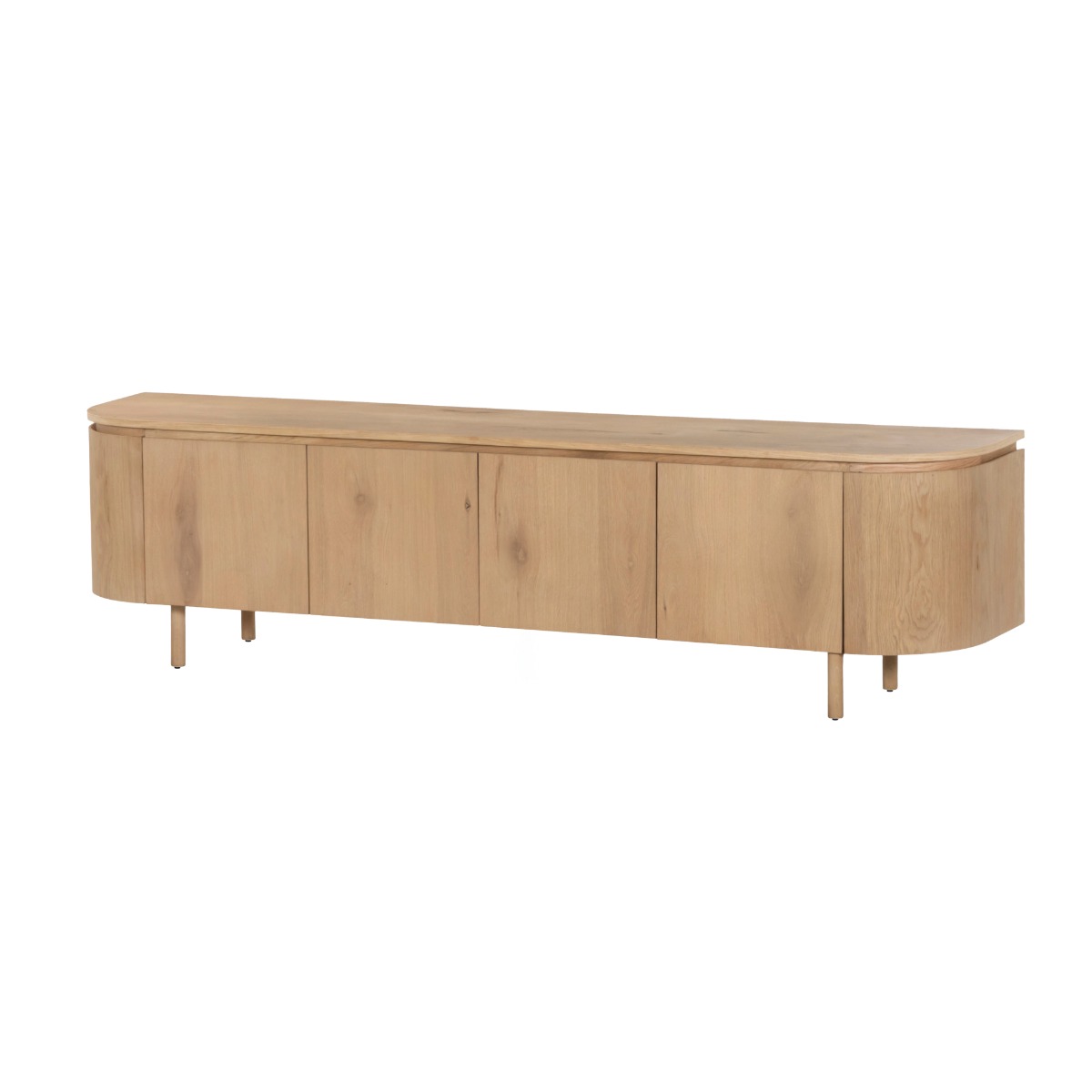 TV Möbel Lowboard Tobago 210 cm Eiche Furnier natur Sideboard
