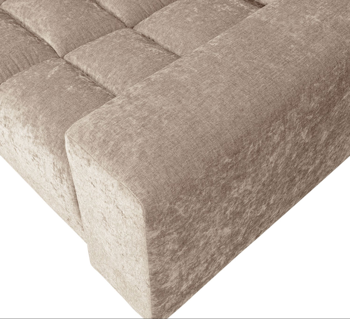 woood 2 Sitzer Sofa SECOND DATE Webstoff vintage nougat