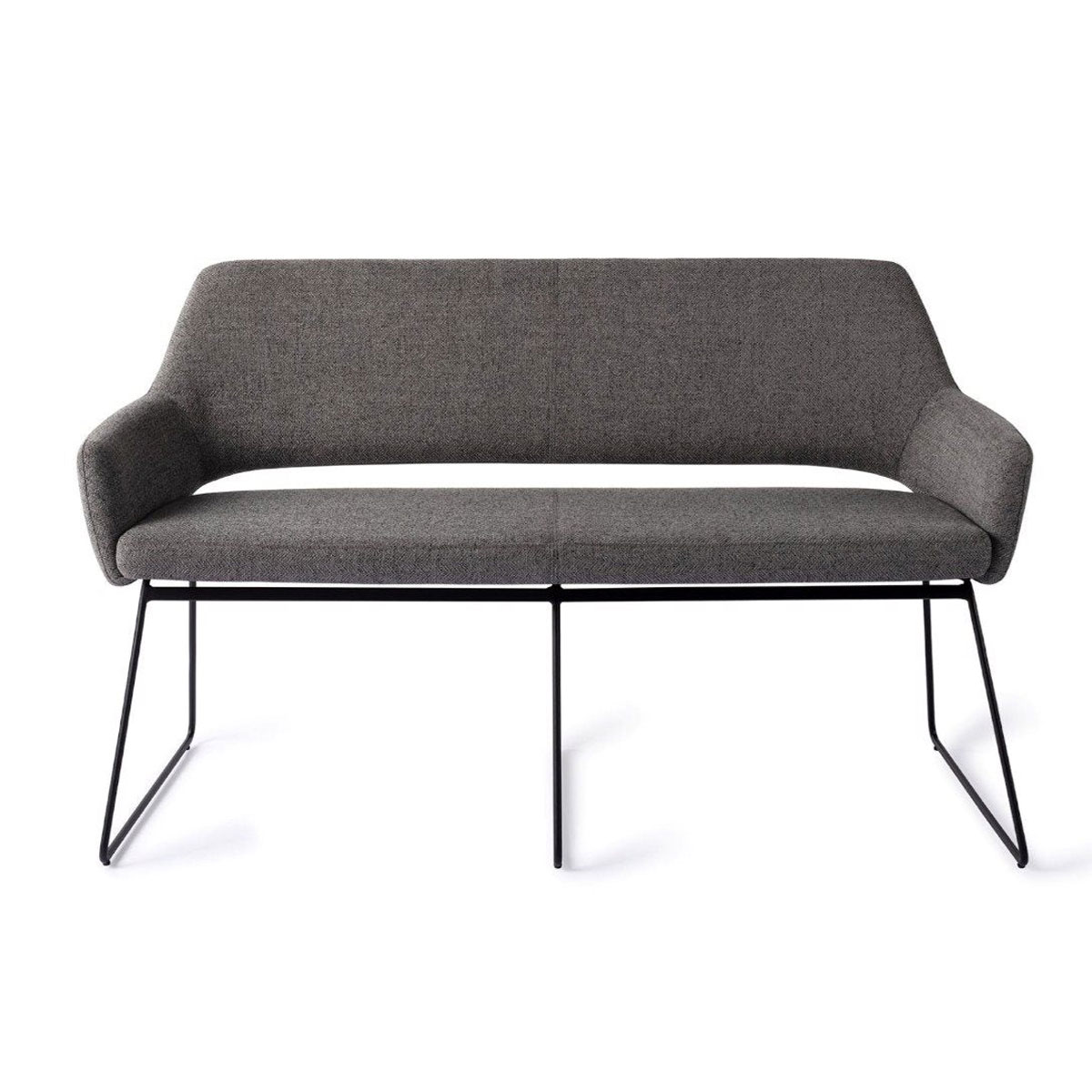 Esszimmerbank YANAI 140 cm – Modern & mit Lehne - dunkelgrau