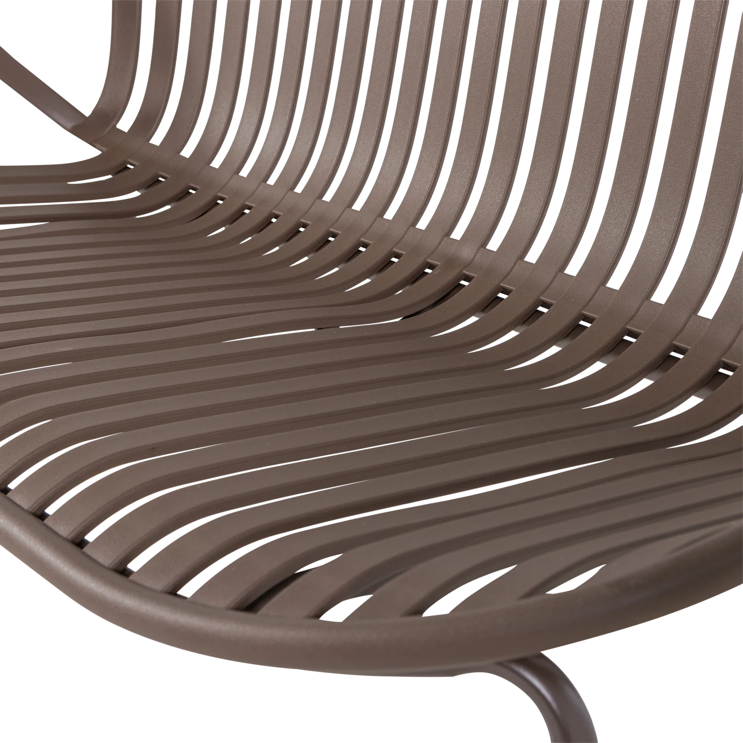 Outdoor 2 Sitzer Gartenbank BRUCE 131 cm Metall lila braun