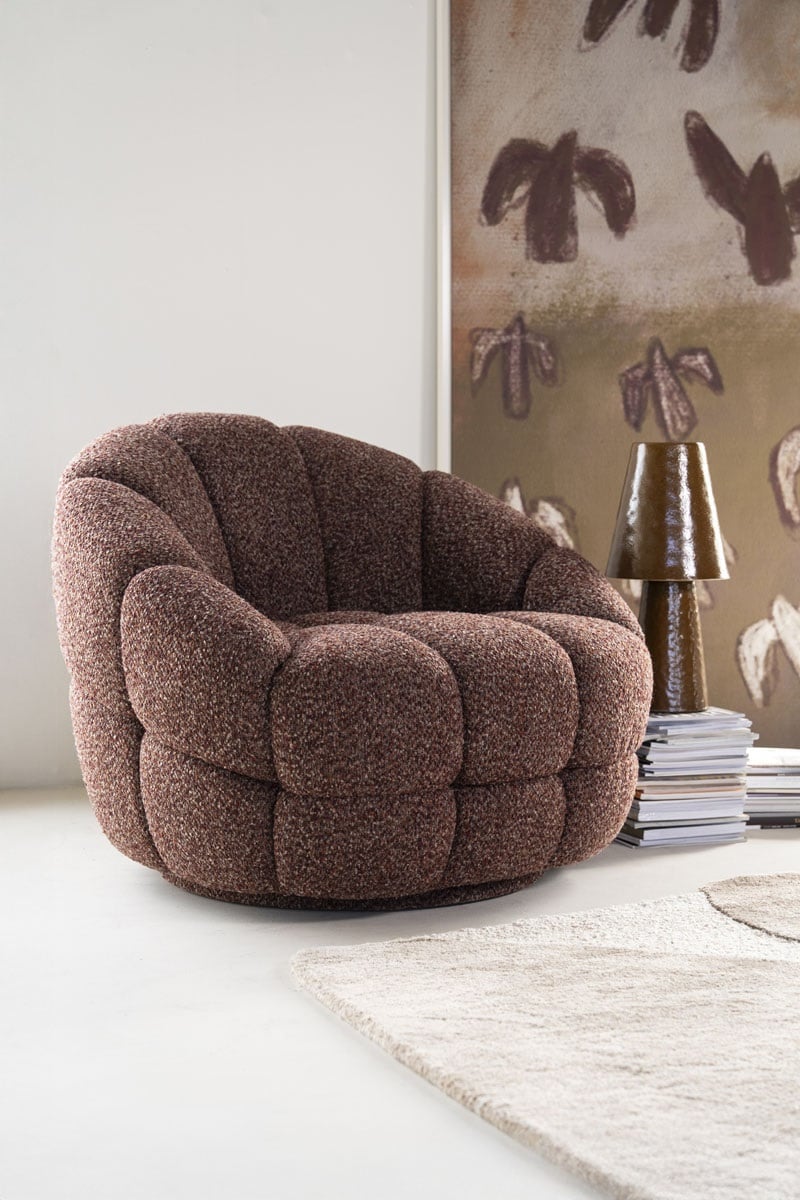 Sessel Tina Stoff rot Drehsessel Relaxsessel Fernsehsessel