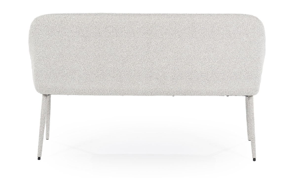 Esstischbank Fika 140 cm Stoff beige Sitzbank