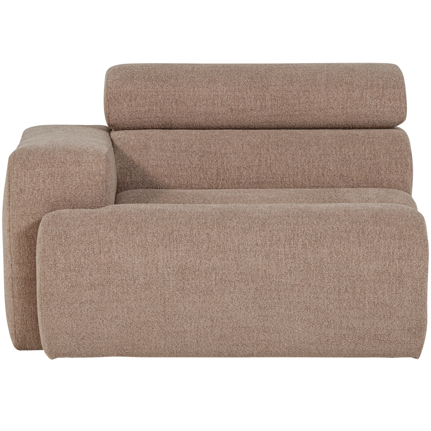 Sofaelement NOVI mit Armlehne links Element Bouclé taupe